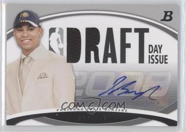 2008-09 Bowman Draft Picks & Stars - Draft Day Issue Relic Autographs #DDIA-JB - Jerryd Bayless /75