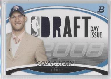 2008-09 Bowman Draft Picks & Stars - Draft Day Issue Relics - Blue #DDIR-BL - Brook Lopez /50