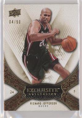 2008-09 Exquisite Collection - [Base] - Gold #51 - Richard Jefferson /50