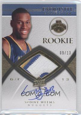 2008-09 Exquisite Collection - [Base] - Rookies Jersey Number Parallel #86 - Rookie Autograph Patch - Sonny Weems /13