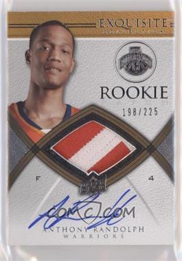 2008-09 Exquisite Collection - [Base] #67 - Rookie Autograph Patch - Anthony Randolph /225