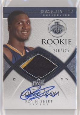 2008-09 Exquisite Collection - [Base] #70 - Rookie Autograph Patch - Roy Hibbert /225