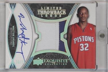 2008-09 Exquisite Collection - Limited Throwback Logos #LT-WS - Walter Sharpe /25