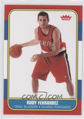 2008-09 Fleer - 1986-87 Retro Rookies #86R-192 - Rudy Fernandez