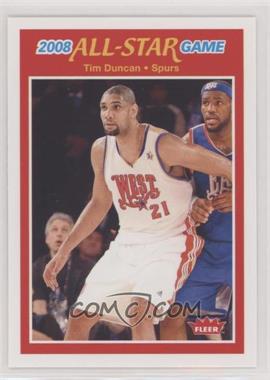 2008-09 Fleer - 1988-89 Retro #130 - Tim Duncan (Guarded by LeBron James)