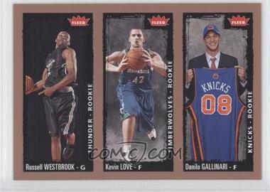 2008-09 Fleer - [Base] #237 - Russell Westbrook, Kevin Love, Danilo Gallinari