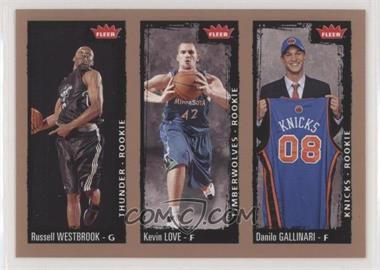 2008-09 Fleer - [Base] #237 - Russell Westbrook, Kevin Love, Danilo Gallinari