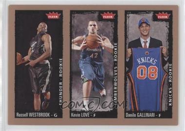 2008-09 Fleer - [Base] #237 - Russell Westbrook, Kevin Love, Danilo Gallinari