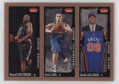 2008-09 Fleer - [Base] #237 - Russell Westbrook, Kevin Love, Danilo Gallinari