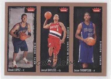 2008-09 Fleer - [Base] #239 - Brook Lopez, Jerryd Bayless, Jason Thompson