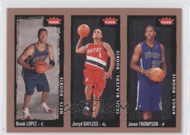 2008-09 Fleer - [Base] #239 - Brook Lopez, Jerryd Bayless, Jason Thompson