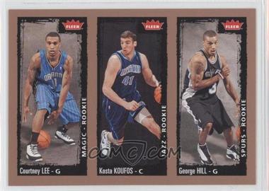 2008-09 Fleer - [Base] #243 - Courtney Lee, Kosta Koufos, George Hill