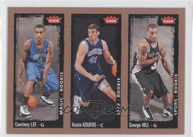 2008-09 Fleer - [Base] #243 - Courtney Lee, Kosta Koufos, George Hill