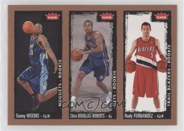 2008-09 Fleer - [Base] #247 - Sonny Weems, Chris Douglas-Roberts, Rudy Fernandez