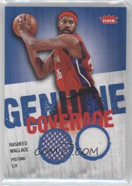 2008-09 Fleer - Genuine Coverage Memorabilia #GC-RW - Rasheed Wallace