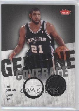 2008-09 Fleer - Genuine Coverage Memorabilia #GC-TD - Tim Duncan