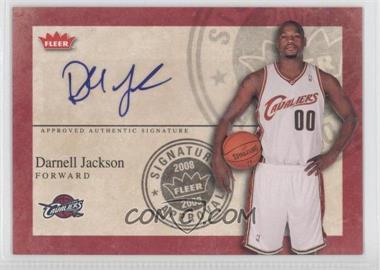 2008-09 Fleer - Signature Approval #SA-DJ - Darnell Jackson