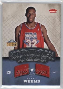 2008-09 Fleer - Throwback Classics Memorabilia #NBA-SW - Sonny Weems