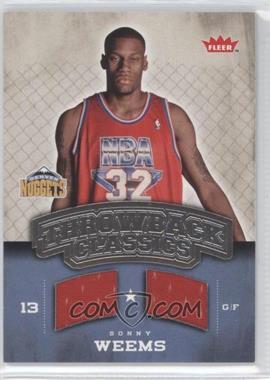 2008-09 Fleer - Throwback Classics Memorabilia #NBA-SW - Sonny Weems