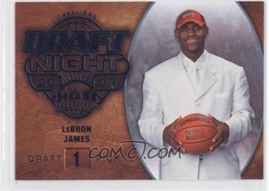 2008-09 Fleer Hot Prospects - [Base] - Blue #102 - Draft Night - LeBron James