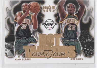 2008-09 Fleer Hot Prospects - Hot Tandems #HT-18 - Kevin Durant, Jeff Green