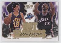 John Stockton, Karl Malone [EX to NM]