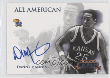 2008-09 Press Pass Legends - All American - Platinum Autograph #AA-DM - Danny Manning /25