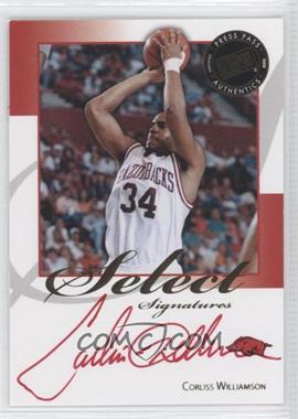 2008-09 Press Pass Legends - Select Signatures #SS-CW.2 - Corliss Williamson (Red Ink)