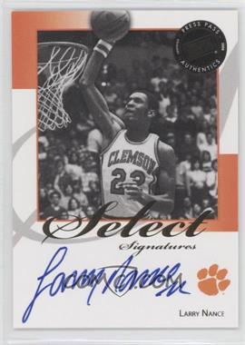 2008-09 Press Pass Legends - Select Signatures #SS-LN.1 - Larry Nance (Blue Ink)