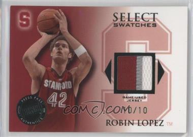 2008-09 Press Pass Legends - Select Swatches - Green Prime #SSW-RL - Robin Lopez /10