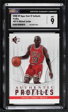 2008-09 SP - Authentic Profiles #AP-10 - Michael Jordan [CGC 9 Mint]