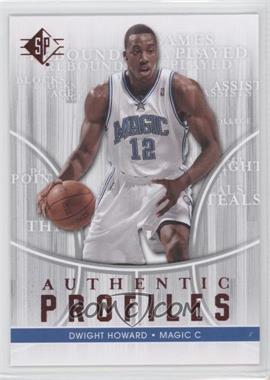 2008-09 SP - Authentic Profiles #AP-22 - Dwight Howard