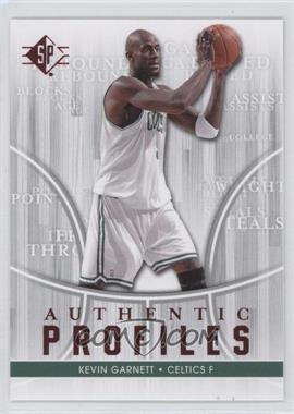 2008-09 SP - Authentic Profiles #AP-23 - Kevin Garnett