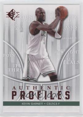 2008-09 SP - Authentic Profiles #AP-23 - Kevin Garnett