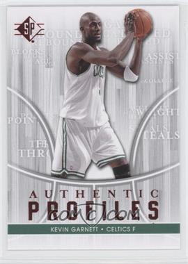 2008-09 SP - Authentic Profiles #AP-23 - Kevin Garnett