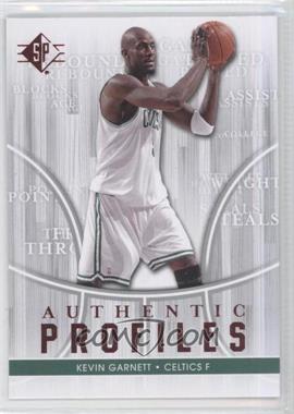 2008-09 SP - Authentic Profiles #AP-23 - Kevin Garnett