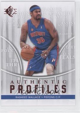 2008-09 SP - Authentic Profiles #AP-26 - Rasheed Wallace