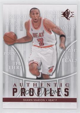 2008-09 SP - Authentic Profiles #AP-28 - Shawn Marion