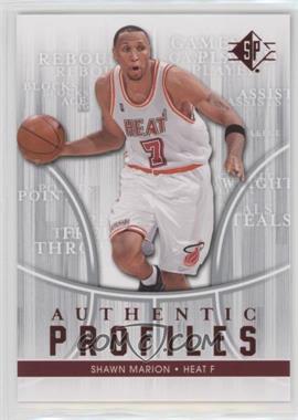 2008-09 SP - Authentic Profiles #AP-28 - Shawn Marion