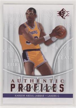 2008-09 SP - Authentic Profiles #AP-6 - Kareem Abdul-Jabbar