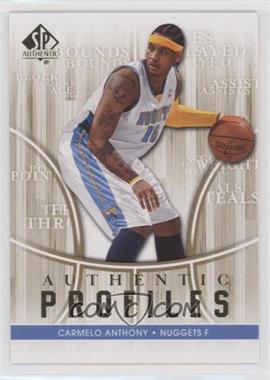 2008-09 SP Authentic - Authentic Profiles #AP-33 - Carmelo Anthony