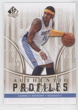 2008-09 SP Authentic - Authentic Profiles #AP-33 - Carmelo Anthony