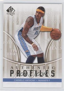 2008-09 SP Authentic - Authentic Profiles #AP-33 - Carmelo Anthony