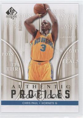 2008-09 SP Authentic - Authentic Profiles #AP-35 - Chris Paul