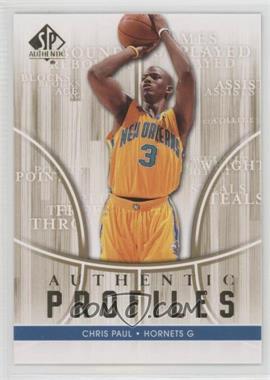 2008-09 SP Authentic - Authentic Profiles #AP-35 - Chris Paul