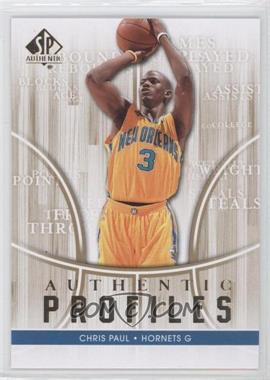 2008-09 SP Authentic - Authentic Profiles #AP-35 - Chris Paul