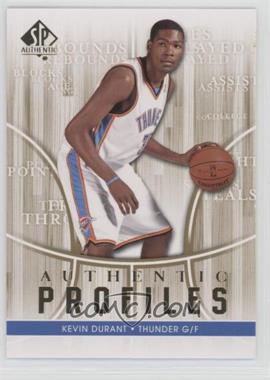 2008-09 SP Authentic - Authentic Profiles #AP-39 - Kevin Durant