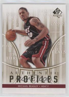 2008-09 SP Authentic - Authentic Profiles #AP-47 - Michael Beasley