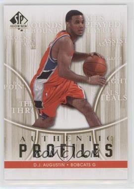 2008-09 SP Authentic - Authentic Profiles #AP-57 - D.J. Augustin