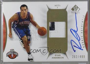 2008-09 SP Authentic - [Base] #103 - Rookie Authentics Autograph Patch - Ryan Anderson /499 [Noted]